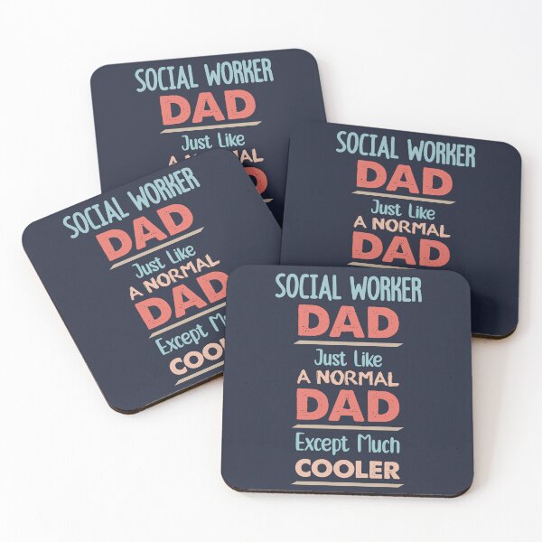 Item preview, Social Worker Dad Just Like A Normal Dad Except Much Cooler - Funny Social Worker quote gift idea For Men and Women designed and sold by Mmmm3344.