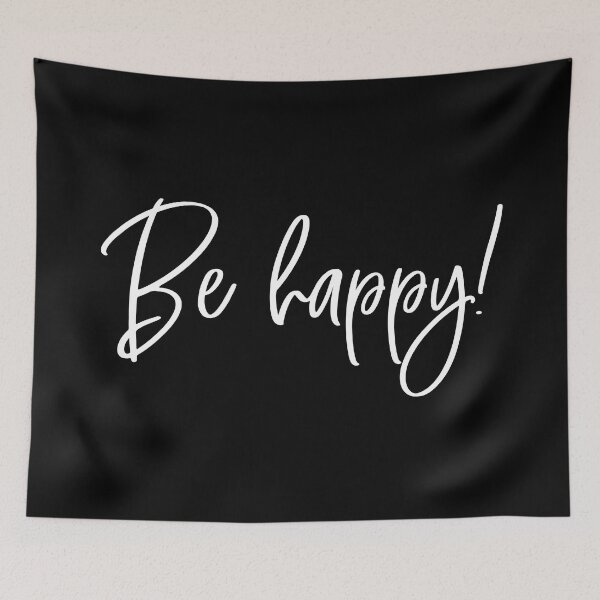 Item preview, Be Happy - handwritten designed and sold by heyluckyseven.