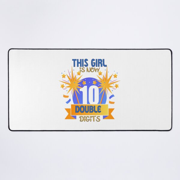 Item preview, This Girl Is Now 10 Double Digits, Princess Balloons Shirt T-Shirt designed and sold by bestdesigns2020.