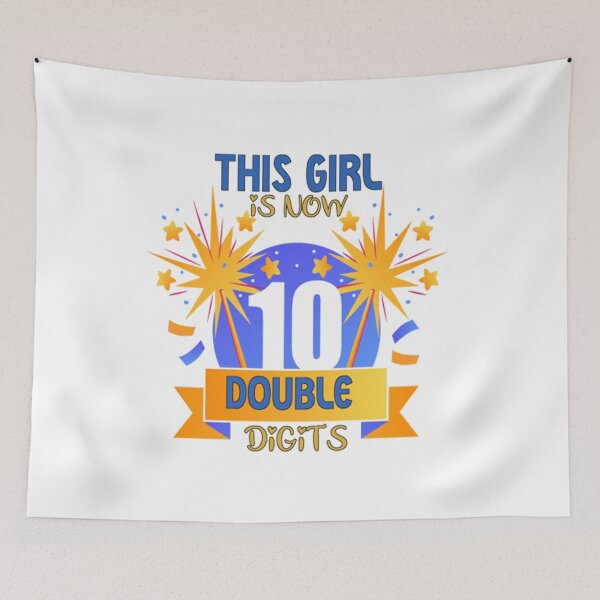 Item preview, This Girl Is Now 10 Double Digits, Princess Balloons Shirt T-Shirt designed and sold by bestdesigns2020.