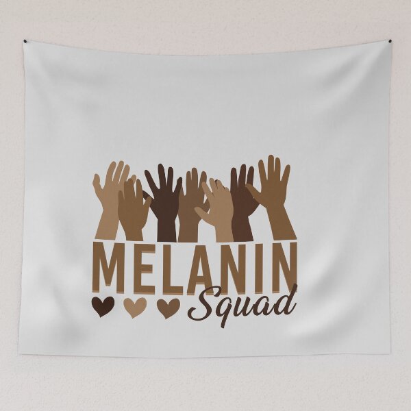 Item preview, Melanin Squad Shades of Brown Hands Black Pride Melanin Afro designed and sold by Dream-bubble.