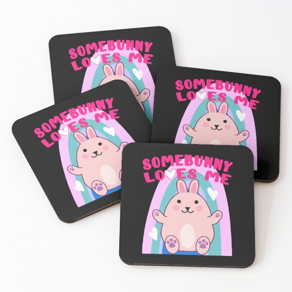 Item preview, Easter Bunny Rabbit Rainbow Hearts Kawaii Anime LGBTQ  designed and sold by MAXXEXCHANGE.