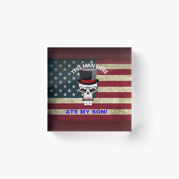 Item preview, Skull This Man Ate My Son designed and sold by SolSel ⭐⭐⭐⭐⭐.