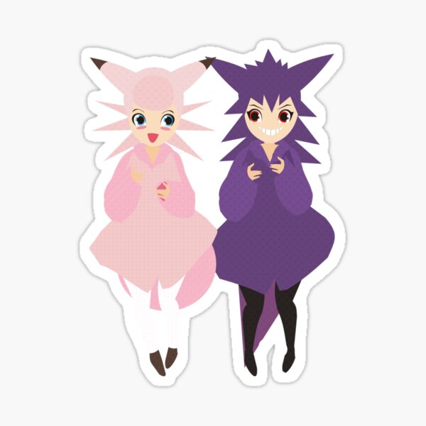 Gengar and Clefable Sticker