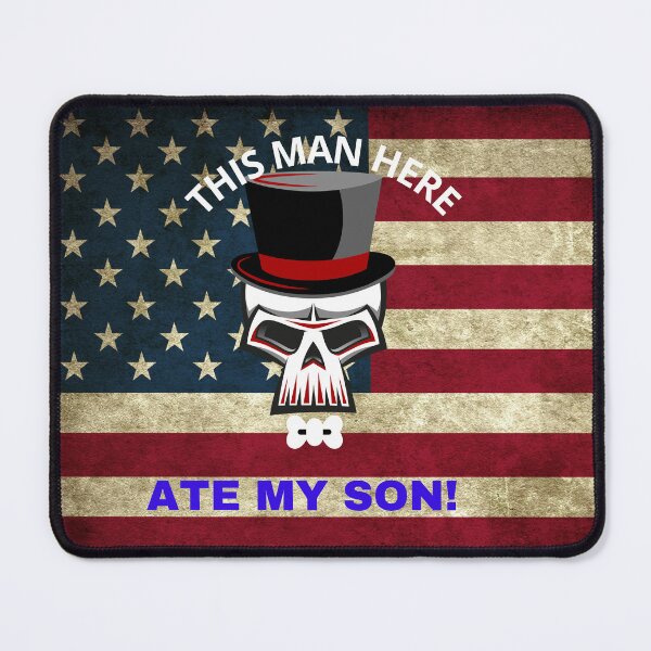 Item preview, Skull This Man Ate My Son designed and sold by SolSel ⭐⭐⭐⭐⭐.