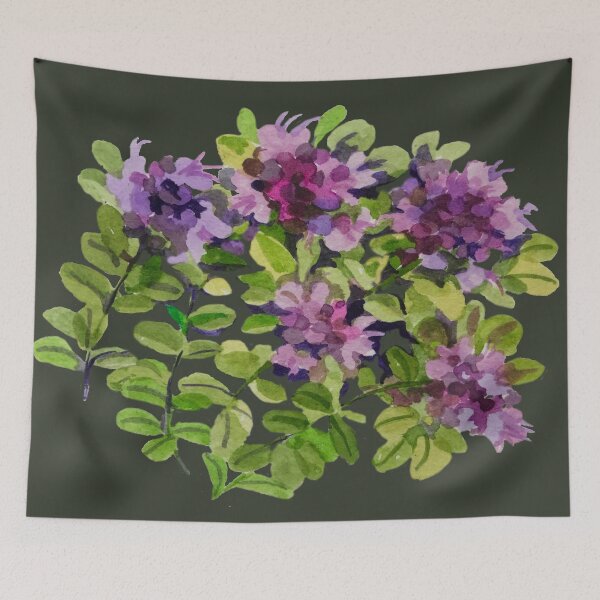 Item preview, wild Thyme in bloom designed and sold by Lemontreeart63.