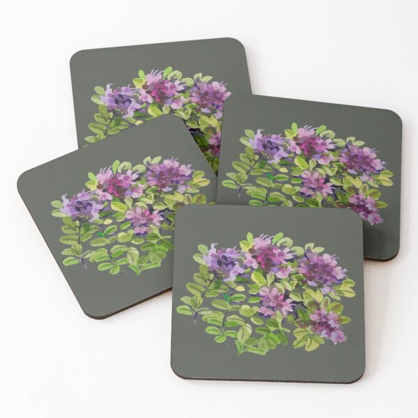 Item preview, wild Thyme in bloom designed and sold by Lemontreeart63.