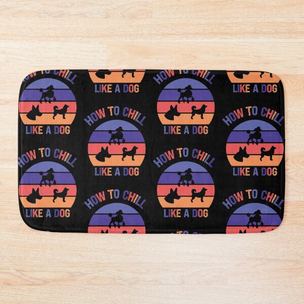 Item preview, Cómo relajarse como un perro / Regalo divertido para los amantes de los perros / Cool Pug Quote / Retro Vintage Dog Sunset Design designed and sold by pedrored369.
