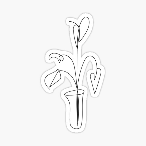 onelinelevaes Sticker