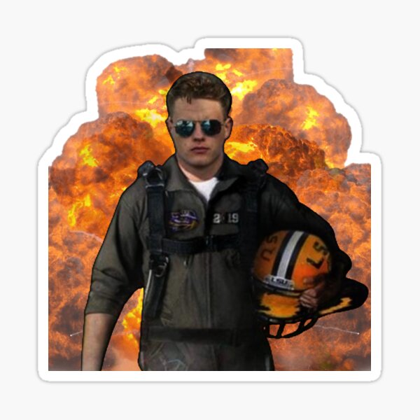 Joe Burrow Sunglasses Sticker for Sale by Meme Economy