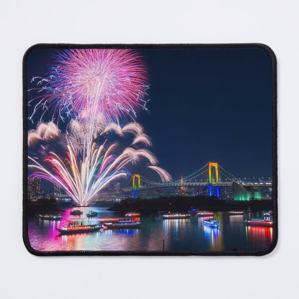 Item preview, Fireworks over the river. designed and sold by Ettenhuber.