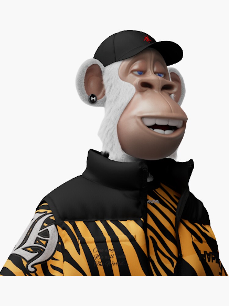 "Hape #3748 NFT " Sticker for Sale by Digitalassetart | Redbubble