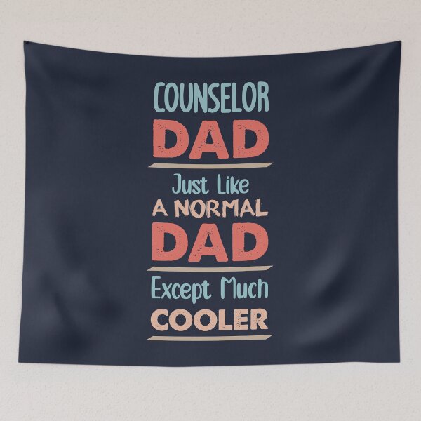 Item preview, Counselor Dad Just Like A Normal Dad Except Much Cooler - Funny Counselor quote gift idea For Men and Women designed and sold by Mmmm3344.