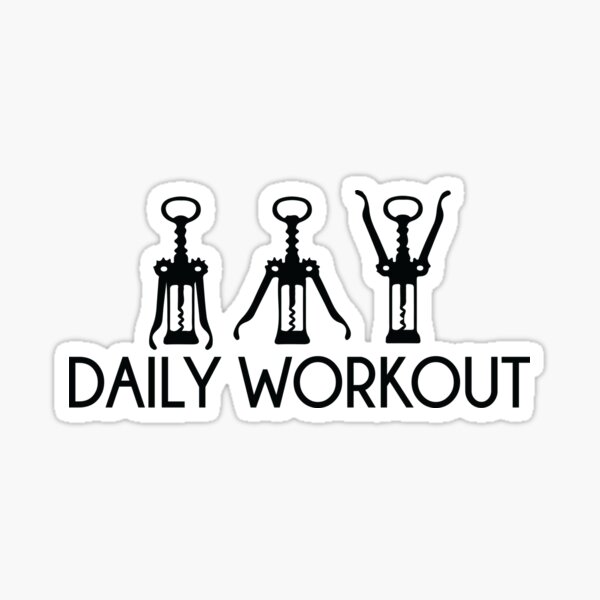 Daily Workout - Corkscrew  Sticker