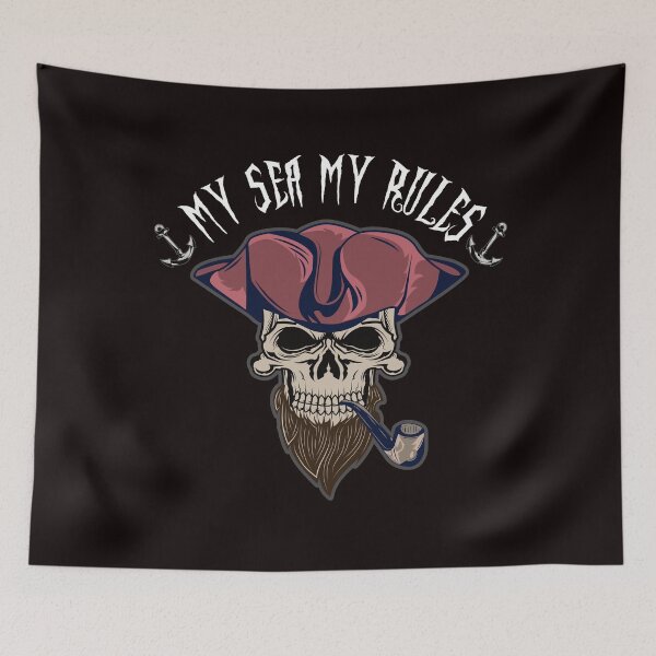 Item preview, Pirates on the High Seas My Sea My Rules Anchor Summer motif designed and sold by ReneMM.