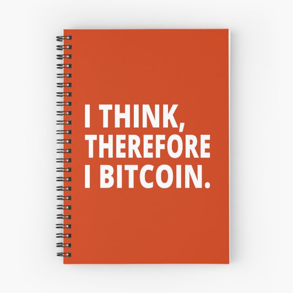 Item preview, I think, therefore I bitcoin  designed and sold by koshodesign.