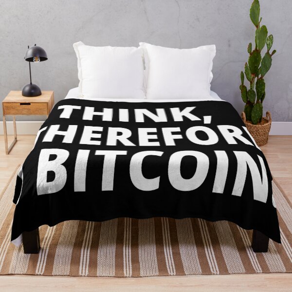 Item preview, I think, therefore I bitcoin  designed and sold by koshodesign.
