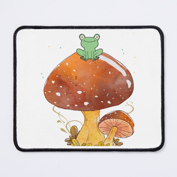 Item preview, Mushroom Fantasy Mid Century Modern MCM Shrooms Frog King designed and sold by Drnksuzys.