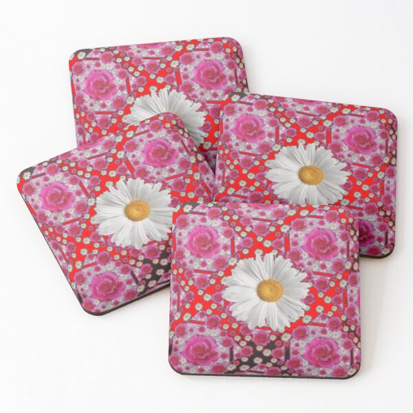 Item preview, SHASTA DAISY ABSTRACT ROSE GARDEN PATTERN designed and sold by sharlesart.