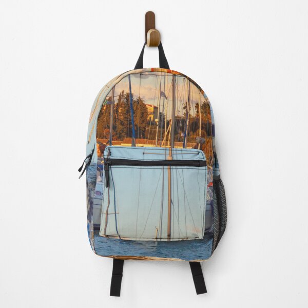 Item preview, Yachts in Gouvia Marina at Sunset, Corfu Island Ionion islands Greece designed and sold by nickbrayimages.