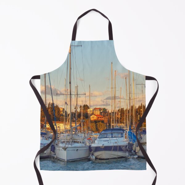 Item preview,  Yachts in Gouvia Marina at Sunset, Corfu Island Ionion islands Greece designed and sold by nickbrayimages.