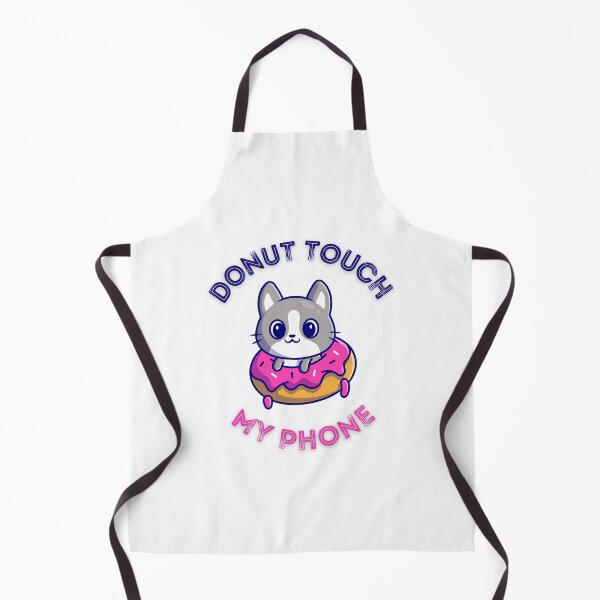 Item preview, Donot Touch My Phone - Cute cat on donut designed and sold by bsrishika.