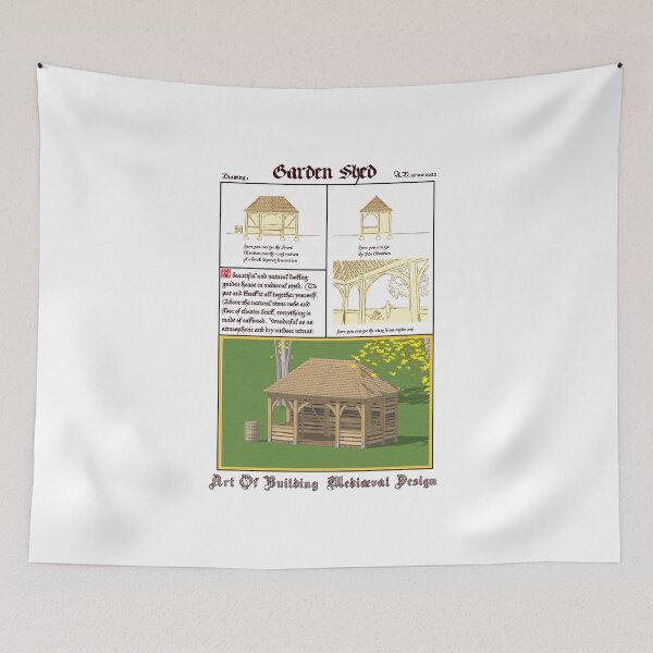Item preview, Medieval Garden Shed Design Transparant designed and sold by R-Verouden.