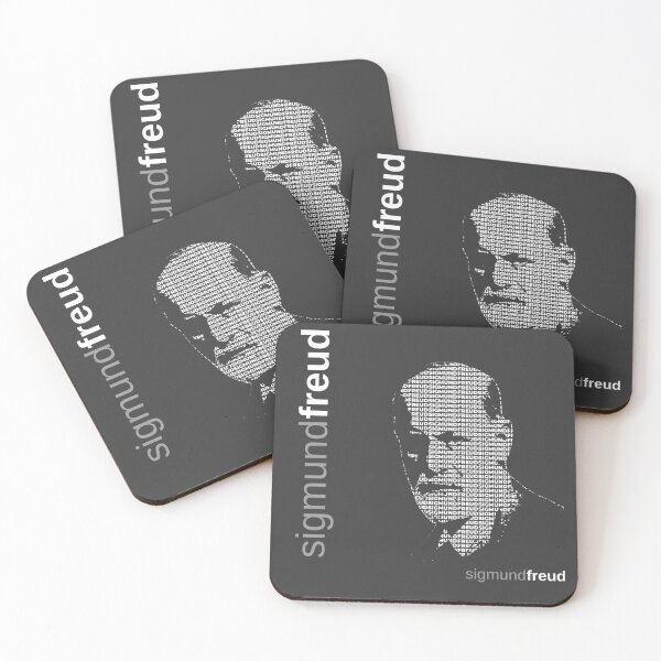 Item preview, Sigmund Freud typographic poster designed and sold by CMYKStudio.