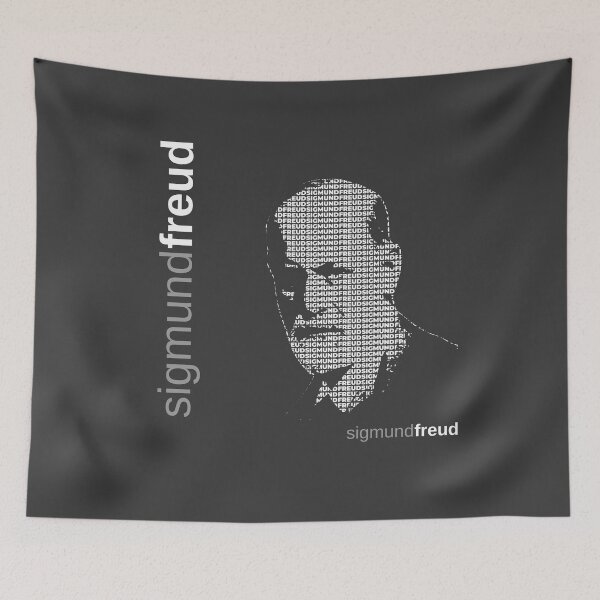 Artikelvorschau, Typografisches Plakat von Sigmund Freud entworfen und verkauft von CMYKStudio.