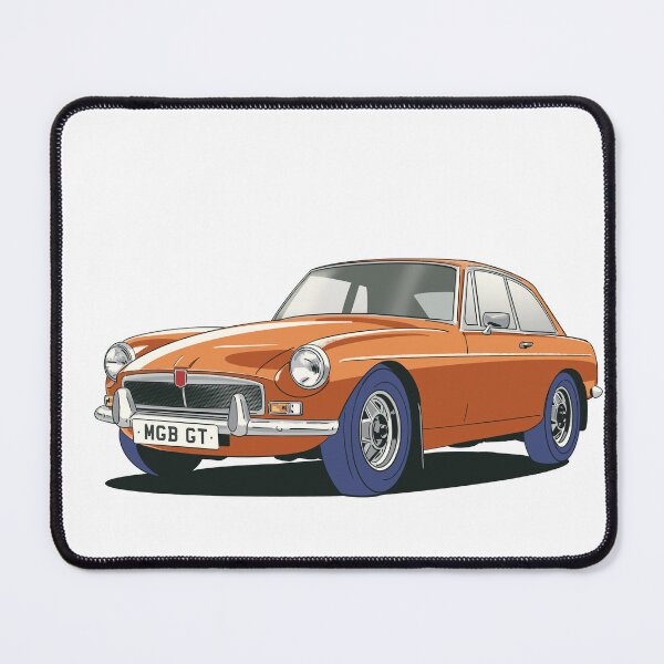 Artikelvorschau, MGB GT in Brackenorange entworfen und verkauft von Webazoot Industries - Car Art.