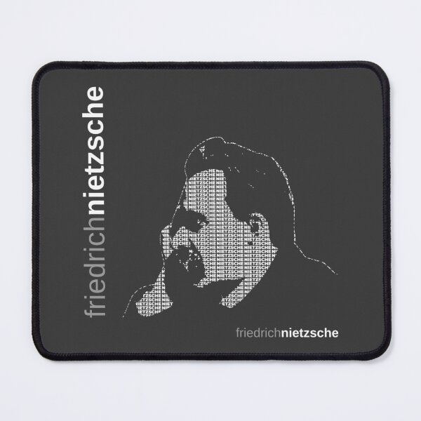Item preview, Friedrich Nietzsche typographic poster designed and sold by CMYKStudio.