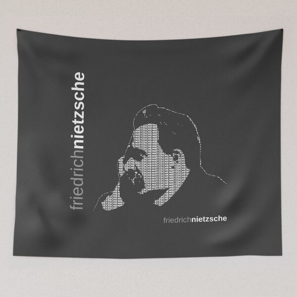 Artikelvorschau, Typografisches Plakat von Friedrich Nietzsche entworfen und verkauft von CMYKStudio.