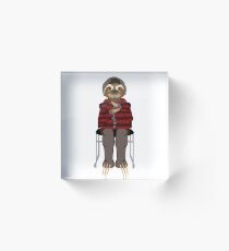 Everyday Sloths: Bertie Acrylic Block
