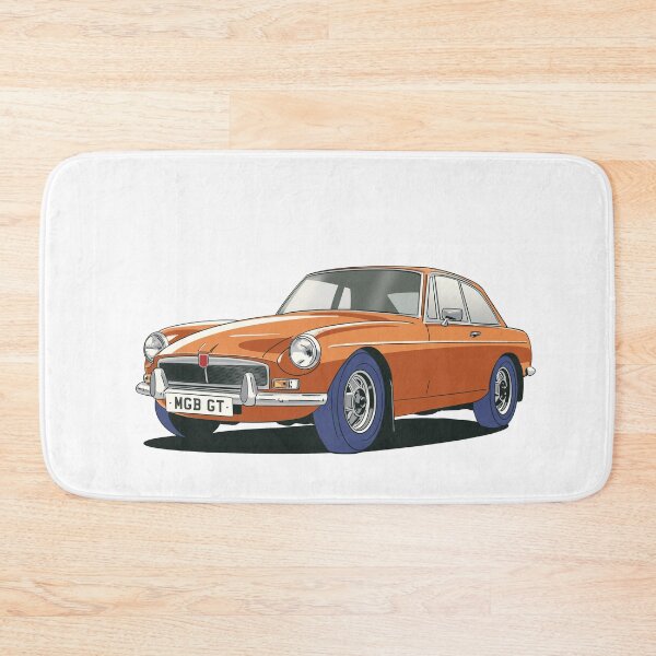 Item preview, MGB GT in Bracken Orange designed and sold by Webazoot Industries - Car Art.