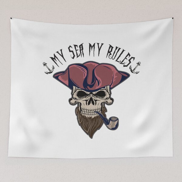 Item preview, Pirates on the High Seas My Sea My Rules Anchor Summer motif designed and sold by ReneMM.