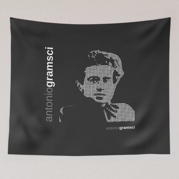 Item preview, Antonio Gramsci typographic poster designed and sold by CMYKStudio.