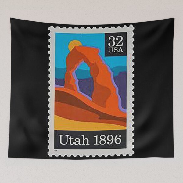 Item preview, Rainbow Bridge, Utah US Postage Stamp, Utah Statehood, Monument Valley Utah,   designed and sold by Nostrathomas66.