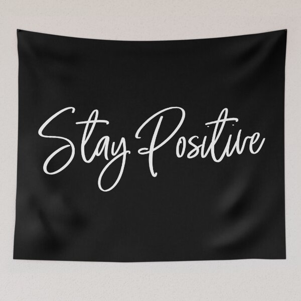 Item preview, Stay Positive - handwritten designed and sold by heyluckyseven.