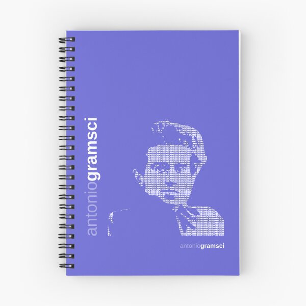 Item preview, Antonio Gramsci typographic poster (purple) designed and sold by CMYKStudio.