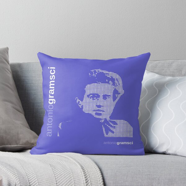Item preview, Antonio Gramsci typographic poster (purple) designed and sold by CMYKStudio.