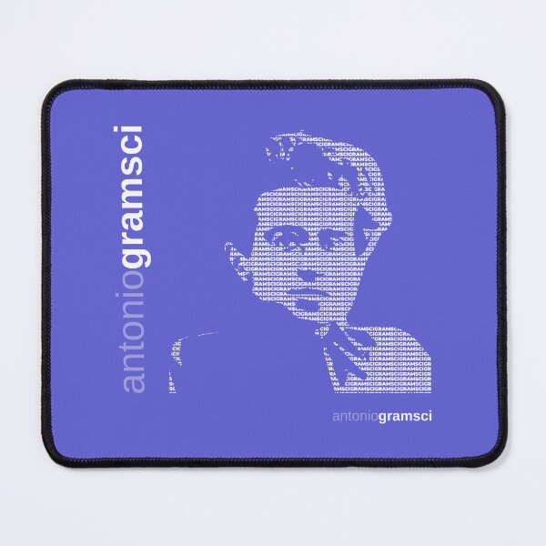 Item preview, Antonio Gramsci typographic poster (purple) designed and sold by CMYKStudio.