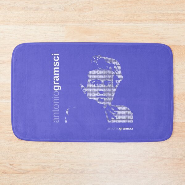 Item preview, Antonio Gramsci typographic poster (purple) designed and sold by CMYKStudio.