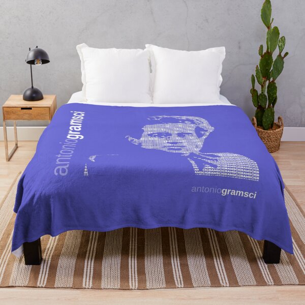 Item preview, Antonio Gramsci typographic poster (purple) designed and sold by CMYKStudio.