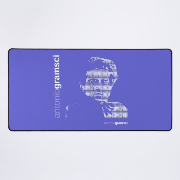 Item preview, Antonio Gramsci typographic poster (purple) designed and sold by CMYKStudio.