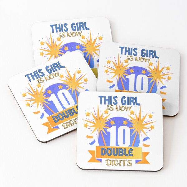 Item preview, This Girl Is Now 10 Double Digits, Princess Balloons Shirt T-Shirt designed and sold by bestdesigns2020.