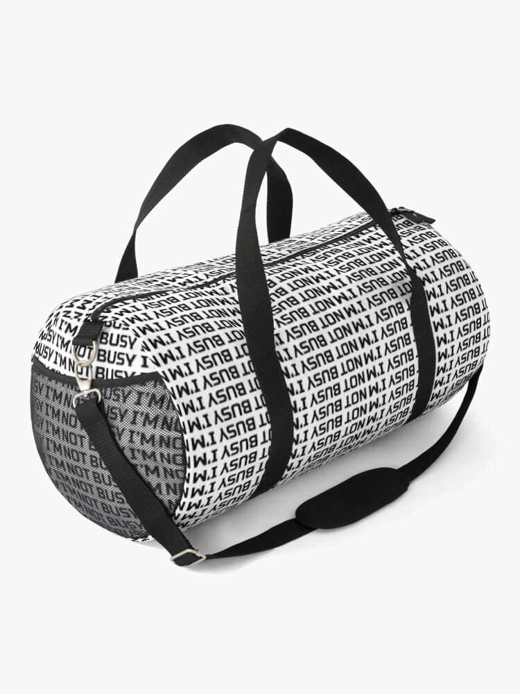 Thumbnail 2 of 3, Duffle Bag, IM NOT BUSY merch as a sample designed and sold by ImNotBusyBerlin.