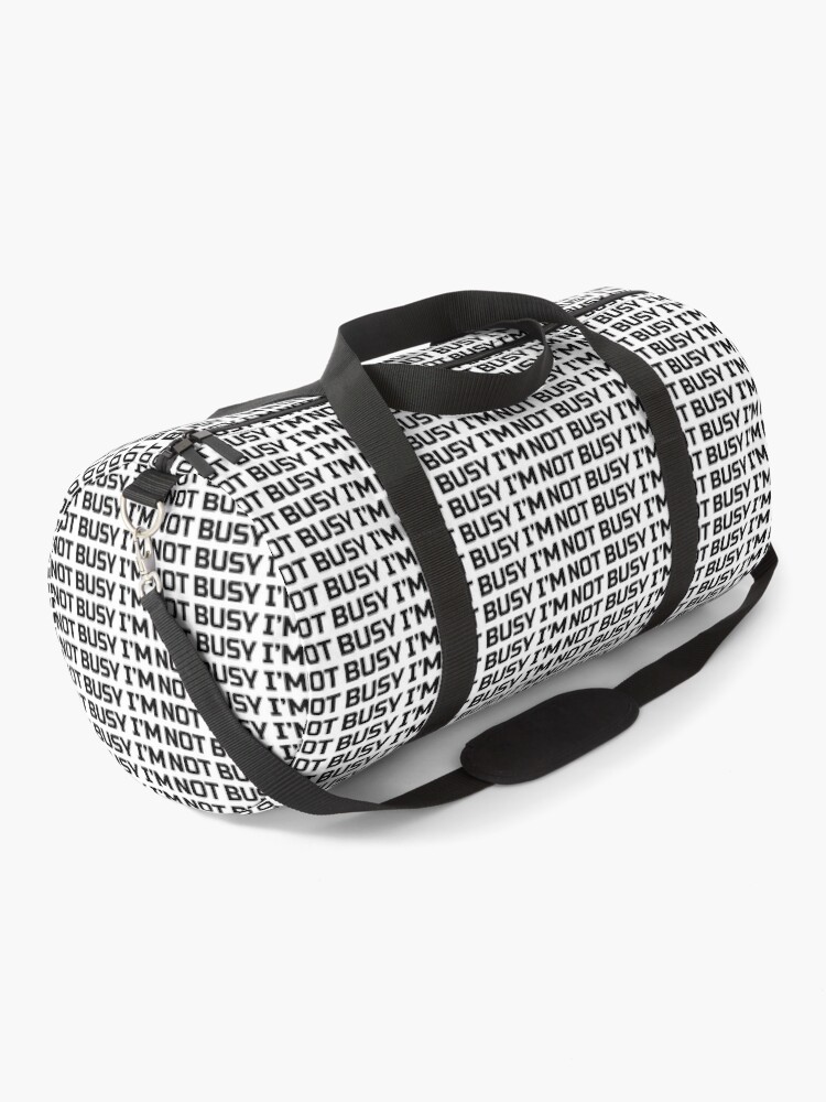 Thumbnail 1 of 3, Duffle Bag, IM NOT BUSY merch as a sample designed and sold by ImNotBusyBerlin.