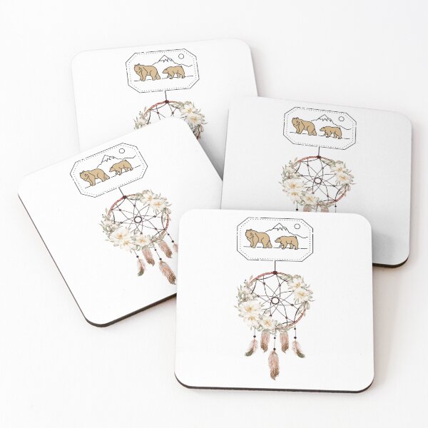 Item preview, Dream Catcher Bear - mother bear and bear cub designed and sold by bsrishika.