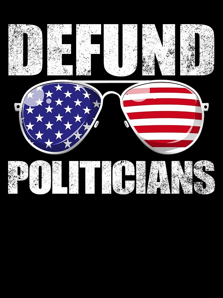 Thumbnail 3 von 3, Tuch, Defund Politicians USA Flag Aviators Anti Government Defund Gear designt und verkauft von DynamicDesign.