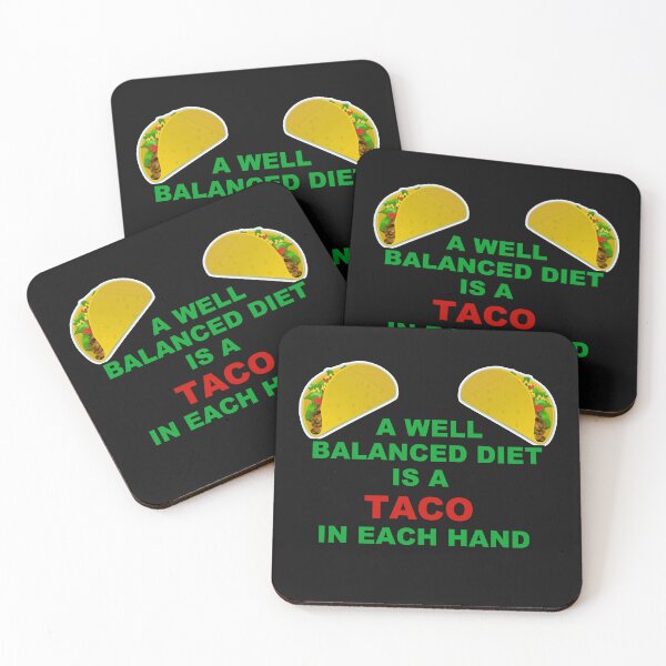 Artikelvorschau, Eine ausgewogene Ernährung ist ein Taco in jeder Hand. entworfen und verkauft von DistinguishedMe.